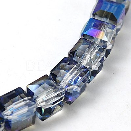Electorplated Glass Beads EGLA-E006-2N-1