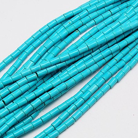 Synthetic Turquoise Beads Strands TURQ-G120-5x9mm-10-1