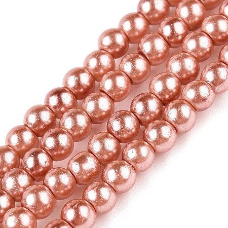 Baking Paint Glass Pearl Bead Strands HY-Q003-3mm-50-A-1