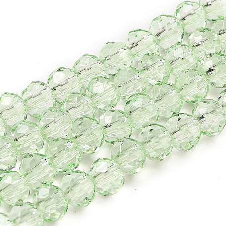 Transparent Baking Paint Glass Beads Strands DGLA-A034-T4mm-D10-1