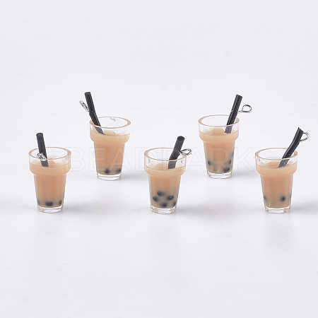 Plastic Cup Pendants CRES-S359-09I-1