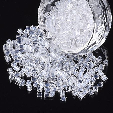 8/0 Two Cut Glass Seed Beads SEED-S033-15A-02-1