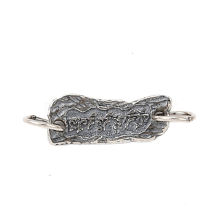 S925 Sterling Silver Connector Charms STER-Q006-03AS-1
