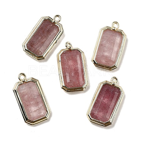 Natural Strawberry Quartz Pendants G-U019-04G-07-1