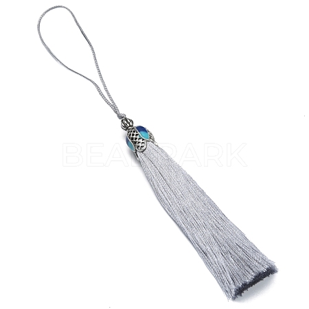 Polyester Tassel Pendant Decorations AJEW-WH0312-88E-1