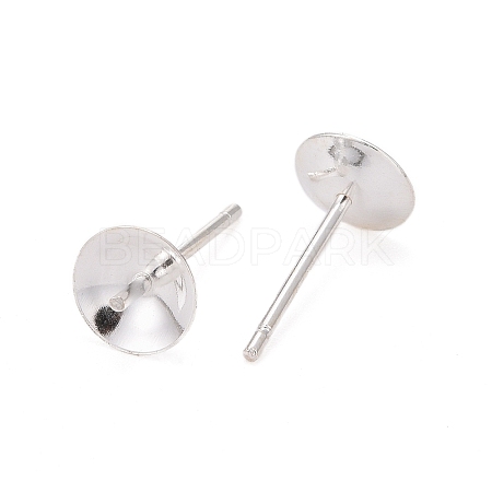 925 Sterling Silver Stud Earring Findings X-STER-K167-027D-S-1