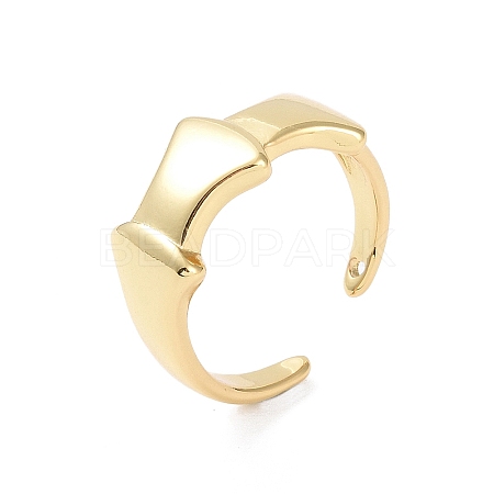 Brass Cuff Finger Rings RJEW-H227-01G-03-1