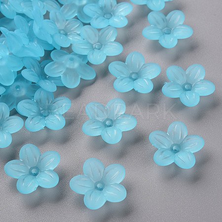 Frosted Acrylic Bead Caps MACR-S371-08A-755-1