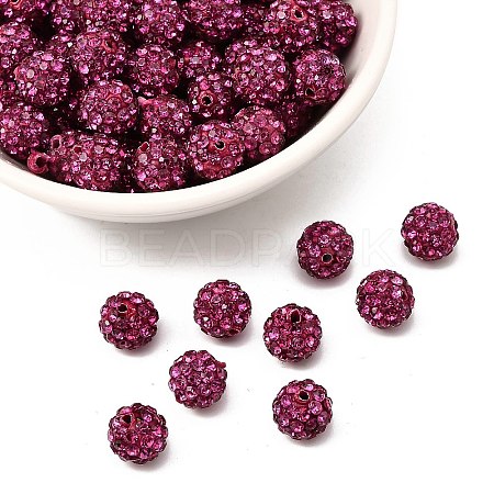 Pave Disco Ball Beads RB-H258-8MM-502-1