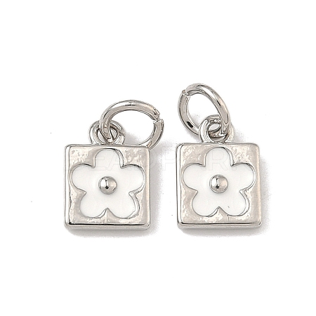 Brass Enamel Pendants KK-B170-04P-03-1