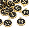 Golden Plated Alloy Charms LS-X-ENAM-S118-02N-4