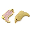 Ion Plating(IP) 304 Stainless Steel Enamel Charms X-STAS-Z104-05G-2