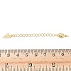 Brass Micro Pave Clear Cubic Zirconia Chain Extender KK-B148-10G-02-3