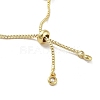 Adjustable Brass Round Beaded Slider Bracelets BJEW-D039-31D-G-3