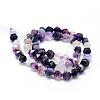 Natural Striped Agate/Banded Agate Beads Strands G-F523-03B-8mm-2