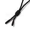 Adjustable Natural Tiger Eye Sailor's Knot Pendant Necklace with Nylon Cord for Women NJEW-L171-02A-5