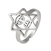 201 Stainless Steel Adjustable Rings for Women RJEW-M008-03P-1