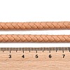 Braided Leather Cord with Core WL-F009-6mm-02-3