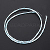 Glass Silk Stain Style Beads Strands GLAA-N047-001B-01-3