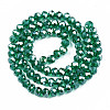 Electroplate Glass Beads Strands X-EGLA-A034-T6mm-B04-2
