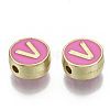 Alloy Enamel Beads X-ENAM-S122-028V-NR-2