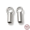 925 Sterling Silver Cord Ends STER-P055-01B-P-1