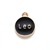 Alloy Enamel Pendants ENAM-S124-01B-08G-3