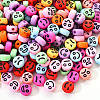 Opaque Acrylic Beads MACR-YW0001-22C-3