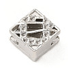 Alloy European Bead Rhinestone Settings FIND-E041-20P-1