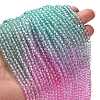 Transparent Painted Glass Beads Strands DGLA-A034-T4mm-A10-2