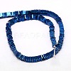 Electroplate Non-magnetic Synthetic Hematite Heishi Beads Strands X-G-J171A-4x4mm-07-2