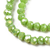 Electroplate Glass Beads Strands EGLA-A034-P3mm-B24-3