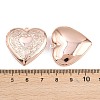 Rack Plating Brass Locket Pendants KK-M263-02B-RG-3