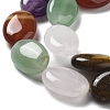 Natural Amethyst & Crystal Quartz & Green Aventurine & Carnelian & Tiger Eye Beads Strands G-P528-M20-01-4