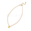 Heart Pendant Necklaces Set for Girl Women NJEW-JN03682-4