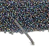 12/0 FGB Grade A Rainbow Transparent Mini Glass Seed Beads X-SEED-Q010-F556-4
