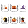 30Pcs 6 Style Resin Cabochons Halloween Theme RESI-CJ0001-194-2