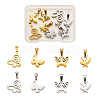 Fashewelry 8Pcs 8 Style 304 Stainless Steel Charms STAS-FW0001-16-1