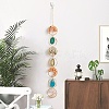Natural Mixed Gemstone Wind Chime HJEW-P015-07-3