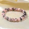 Natural Zebra Jasper Bead Stretch Bracelets BJEW-K212-B-035-6