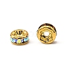 Brass Grade A Rhinestone Spacer Beads RSB034NFG-3