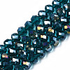 Electroplate Glass Beads Strands EGLA-A034-T1mm-B25-4