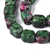 Natural Ruby in Zoisite Beads Strands G-Q608-10J-4