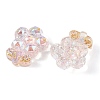 Transparent Epoxy Resin Flower Decoden Cabochons CRES-M034-06C-2