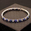 Brass & Clear Cubic Zirconia & Resin Evil Eye Tennis Bracelets for Women FS-WG6CA97-03-1