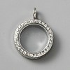 Alloy Crystal Rhinestone Locket Pendants FIND-WH0061-50A-P-1