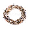 Electroplate Glass Beads Strands EGLA-D031-01W-3