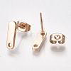 304 Stainless Steel Stud Earring Findings STAS-S107-18-2