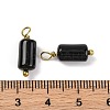 Natural Obsidian Cloumn Pendants STAS-H221-04G-08-3