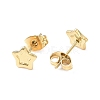 Ion Plating(IP) 304 Stainless Steel Stud Earring Finding EJEW-I285-30G-2